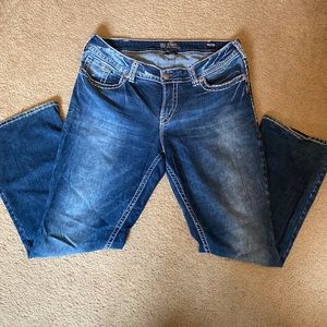 Womens Silver Suki Jeans